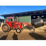 MASSEY FERGUSON 590 TRACTOR WITH FRONT LOADER AND BALE SPIKE *PLUS VAT*