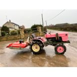 YANMAR YM1401D 14hp 4WD COMPACT TRACTOR WITH 4ft FLEMING TOPPER, RUNS DRIVES AND CUTS *PLUS VAT*