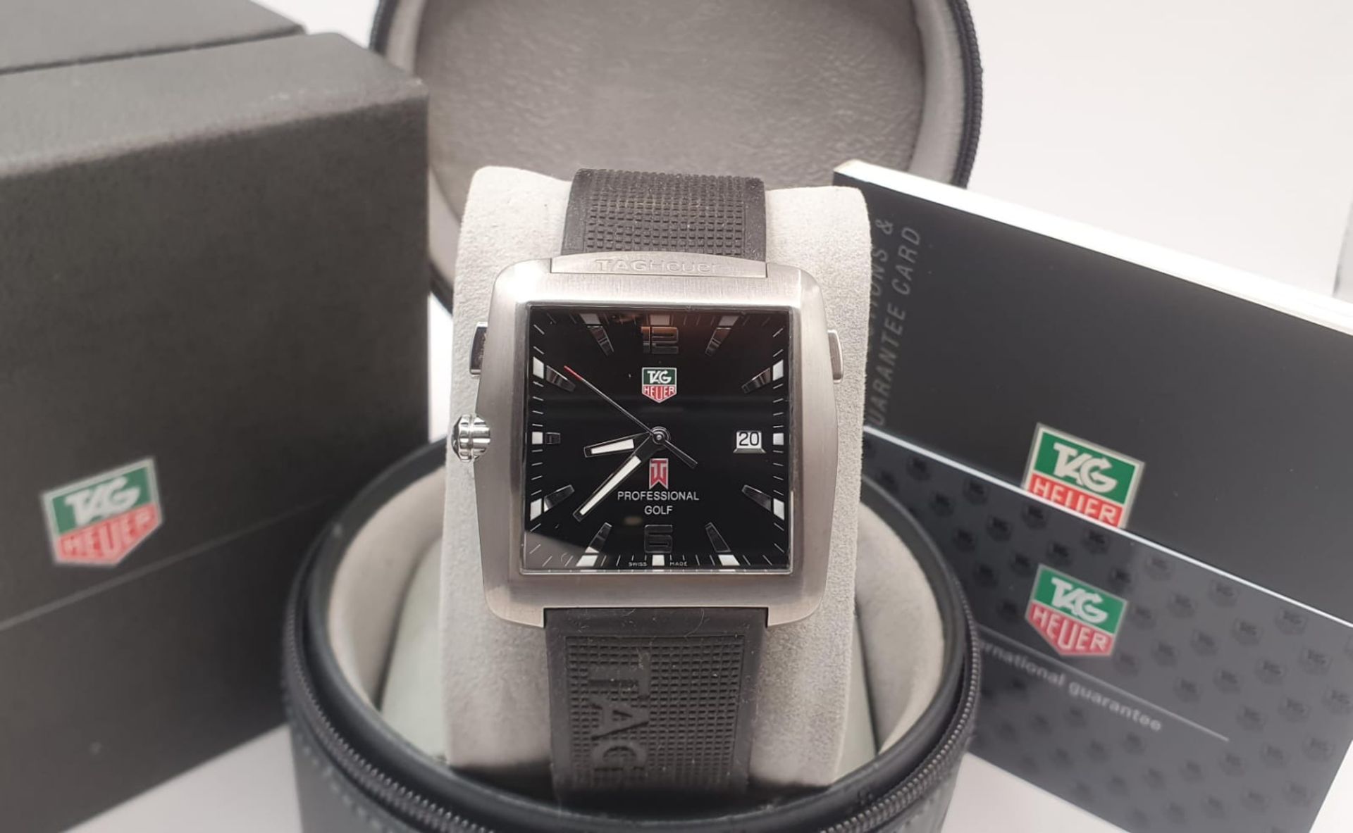 TAG HEUER GOLF TIGER WOODS LIMITED EDITION MENS WATCH, BOXED.NO VAT