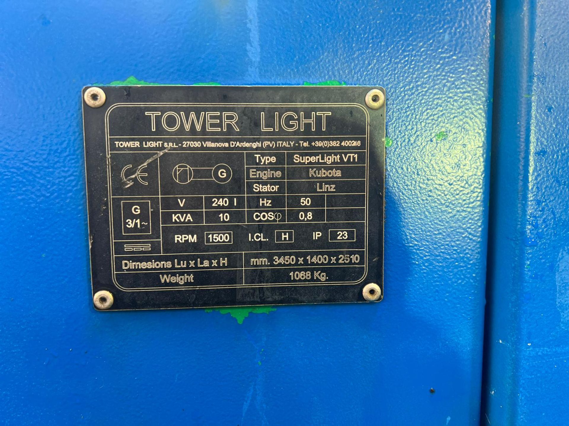 VT1 Super Light Lighting Tower With Built In 10KvA 240v Generator *PLUS VAT* - Image 8 of 12