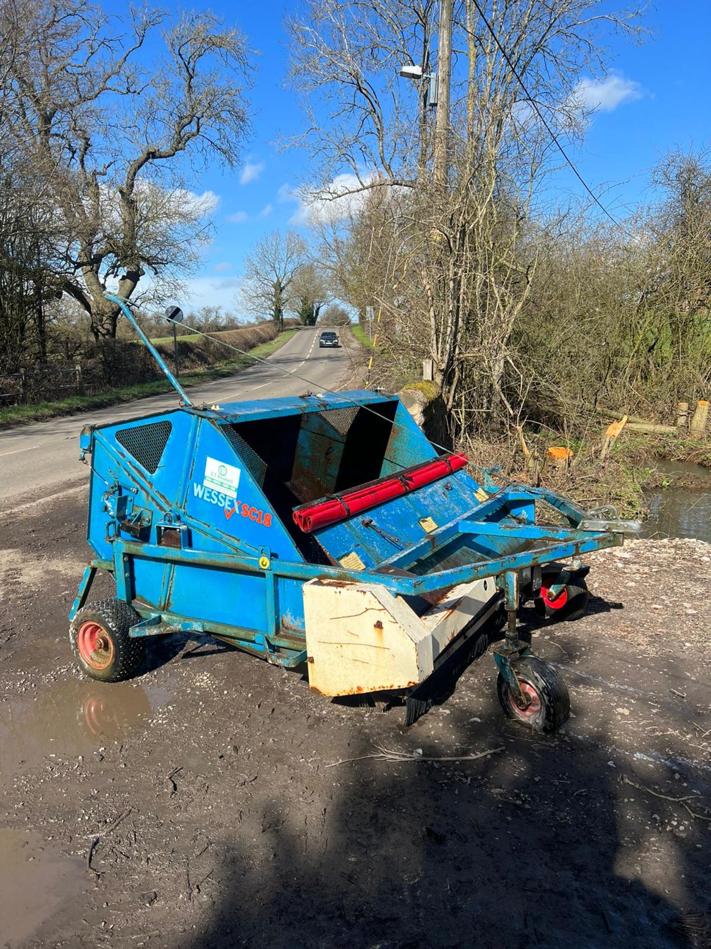WESSEX SC18 TOW BEHIND PTO SWEEPER COLLECTOR *PLUS VAT*