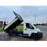 2011 PEUGEOT BOXER 335 L2 HDI WHITE CHASSIS CAB TIPPER BODY *NO VAT*