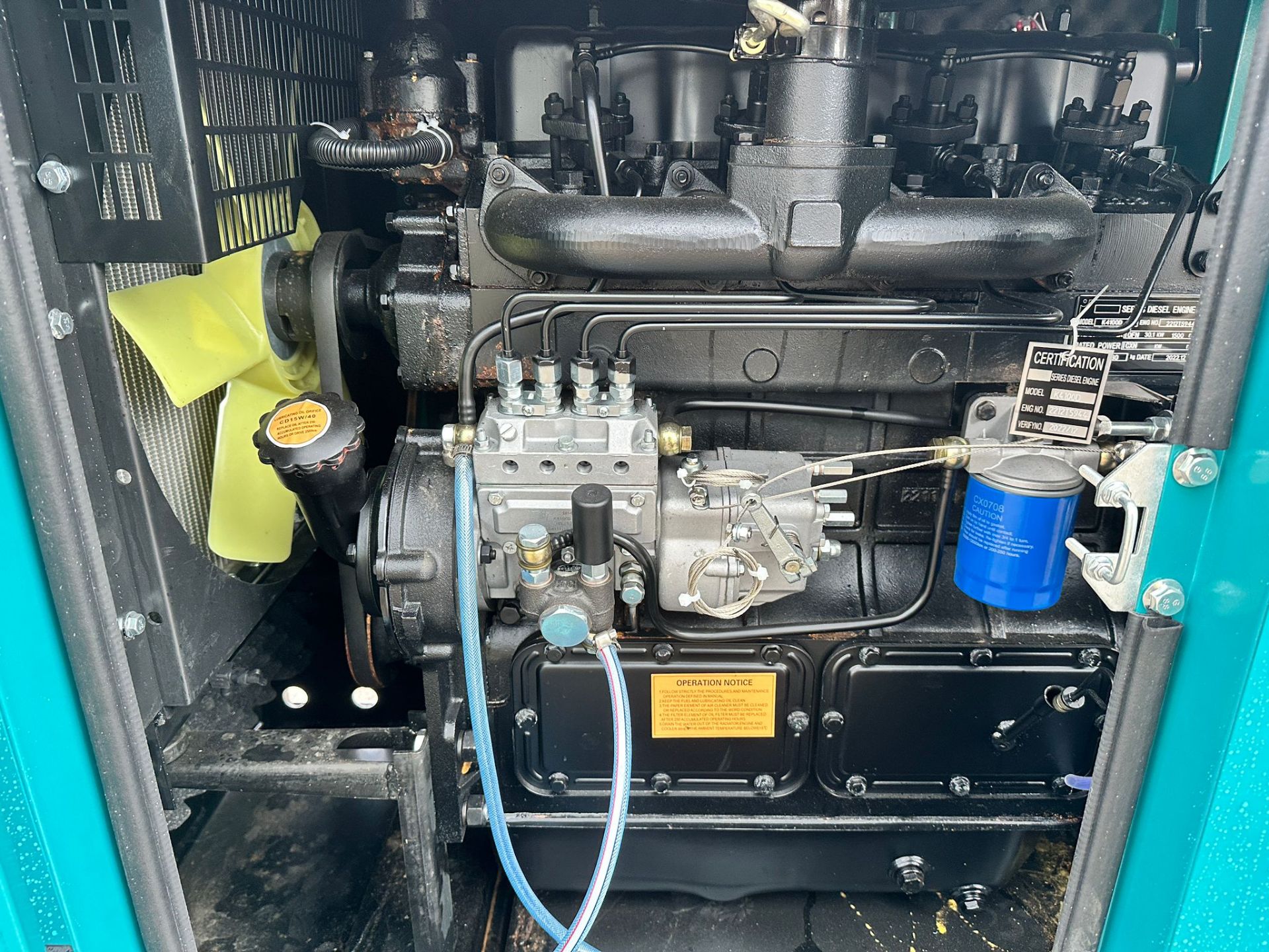 NEW/UNUSED DAMATT 41KVA DIESEL SILENT GENERATOR *PLUS VAT* - Image 12 of 13