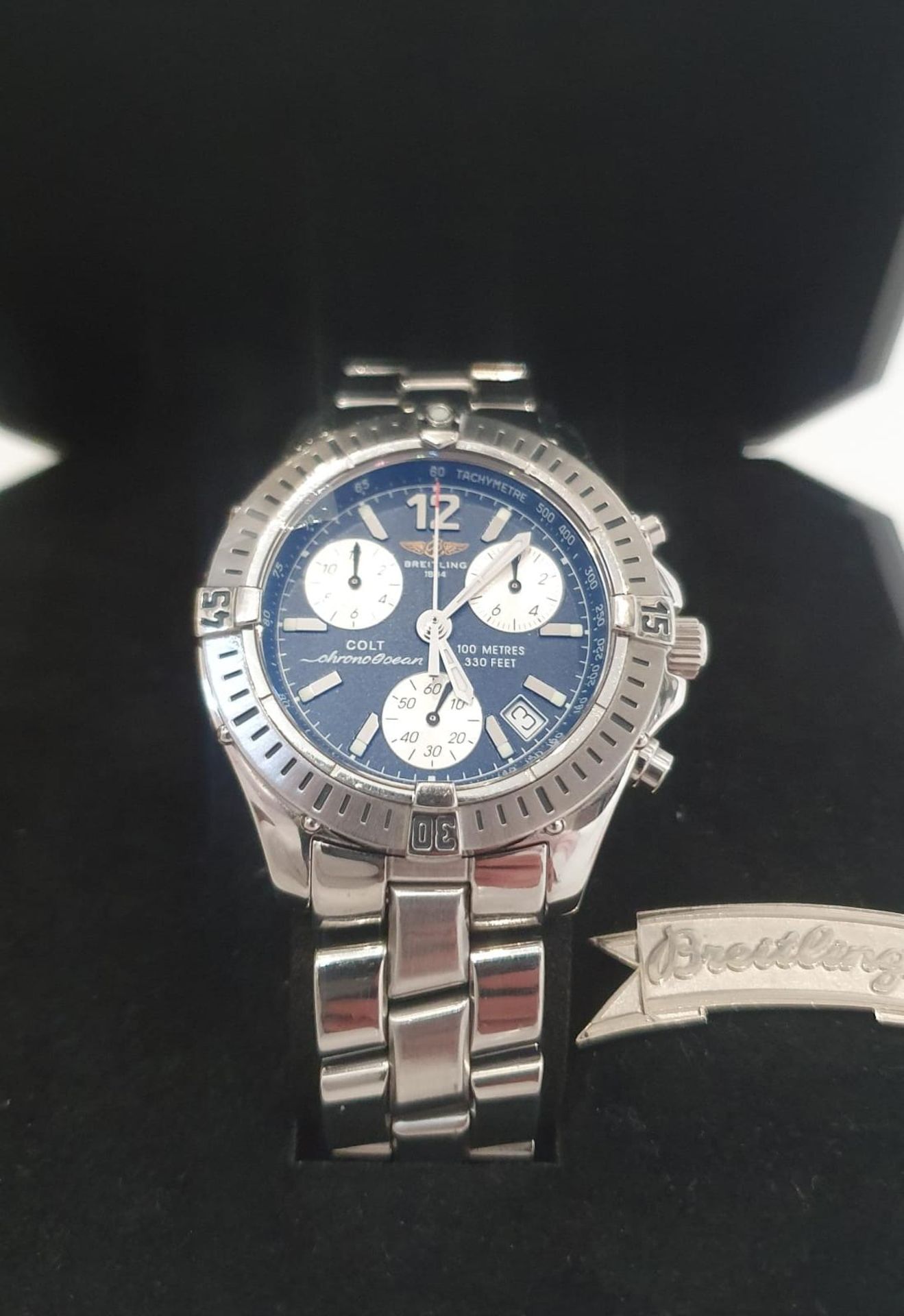 BREITLING CHRONOGRAPH MENS SWISS WATCH NO VAT - Image 4 of 9