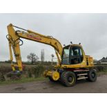 KOMATSU PW130ES-6K 4WD WHEELED EXCAVATOR C/W QUICK HITCH & RAILWAY GEAR *PLUS VAT*