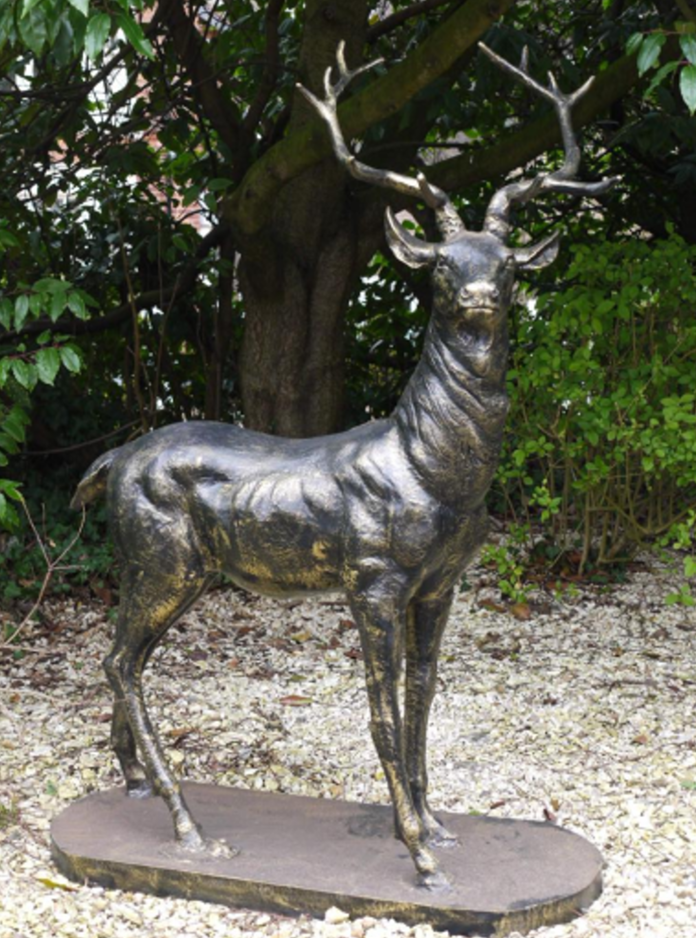 LEFT FACING BRONZE EFFECT STAG *PLUS VAT*