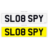 PRIVATE REGISTRATION "SL08 SPY" *NO VAT*