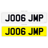 PRIVATE REGISTRATION "JO06 JMP" *NO VAT*