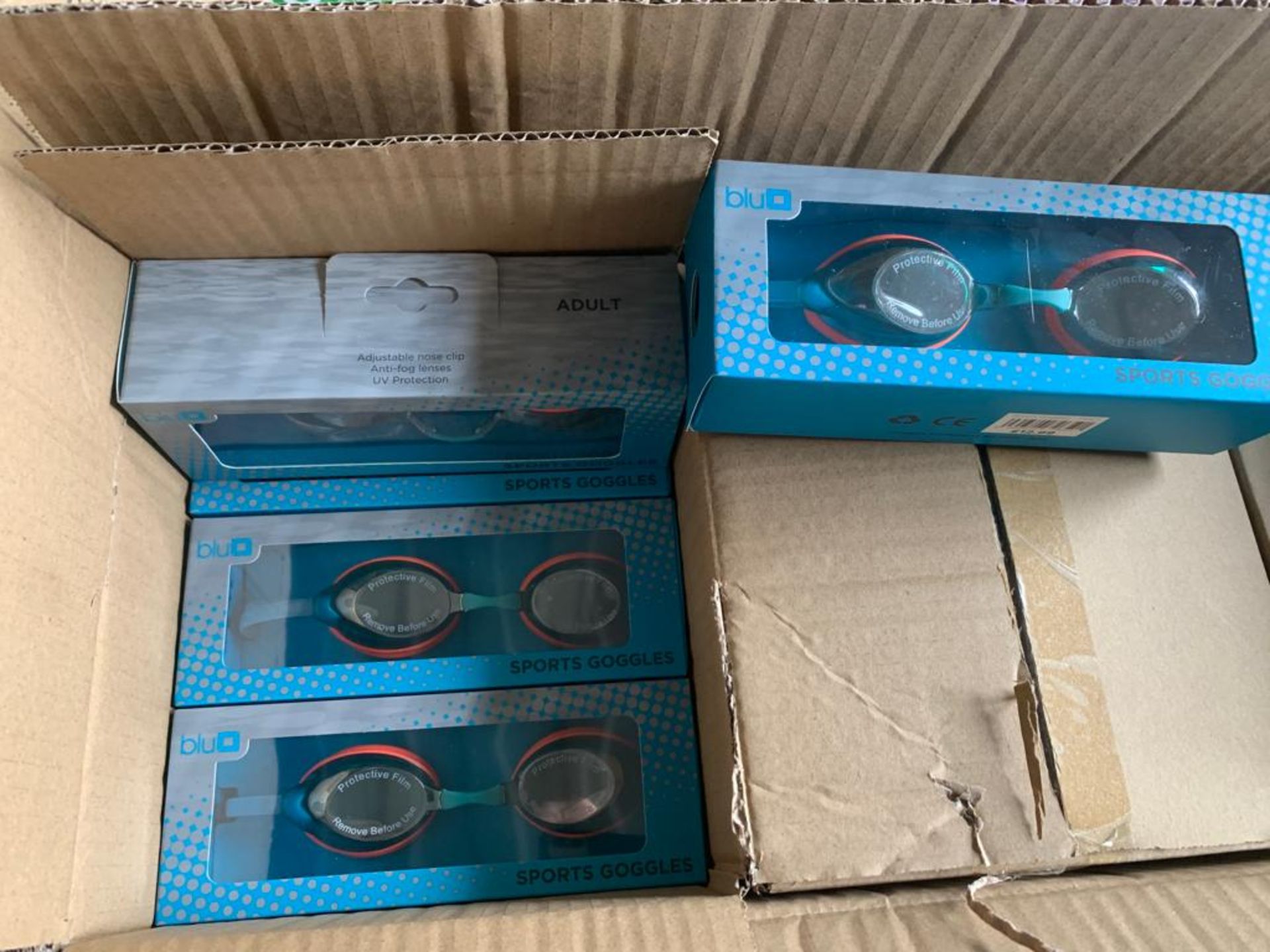 Box of 36 Orange Swimming Goggles RRP £12.99 each *NO VAT* - Image 2 of 10