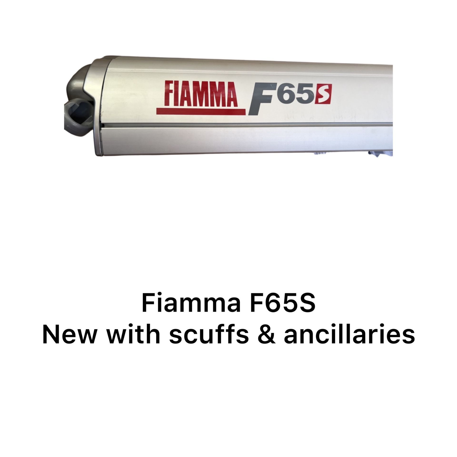 Fiamma F65S Polar white cassette with titanium Deep Black canopy *NO VAT* - Image 2 of 4