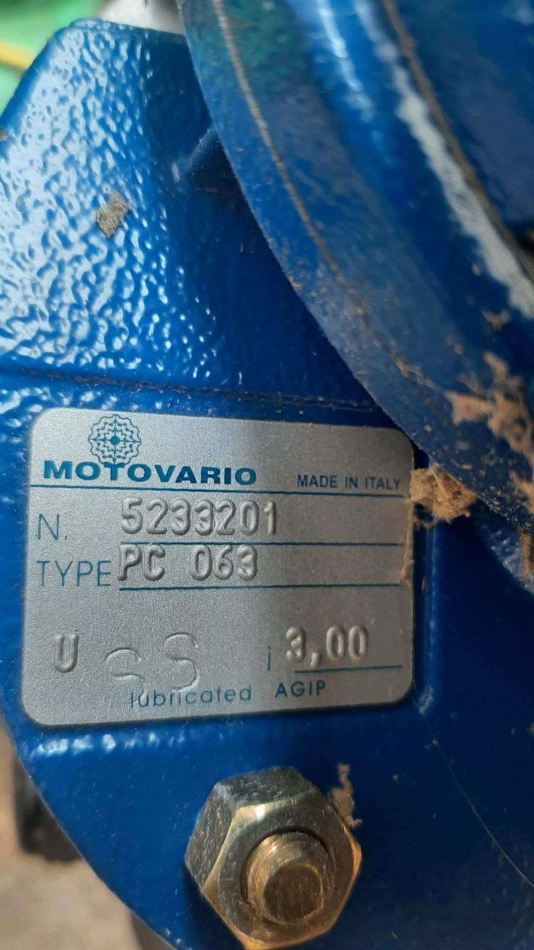 REDUCTION GEARBOX NEW MOTOVIARIO - NOT BEEN FITTED - 3 PHASE - COMES WITH WORM *NO VAT* - Bild 2 aus 4