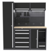 BRAND NEW Black Series Workshop/Garage Cabinets  width 2000mm height 2025mm depth 550mm Consists