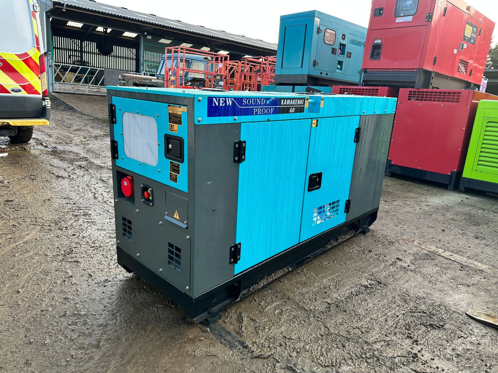 NEW/UNUSED KAWAKENKI 60KVA DIESEL SOUND PROOF GENERATOR *PLUS VAT*