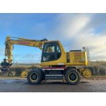 2003 KOMATSU PW150ES-6K 4WD WHEELED EXCAVATOR C/W HITCH & RAILWAY GEAR *PLUS VAT*