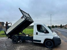 2011 PEUGEOT BOXER 335 L2 HDI WHITE CHASSIS CAB TIPPER BODY *NO VAT*