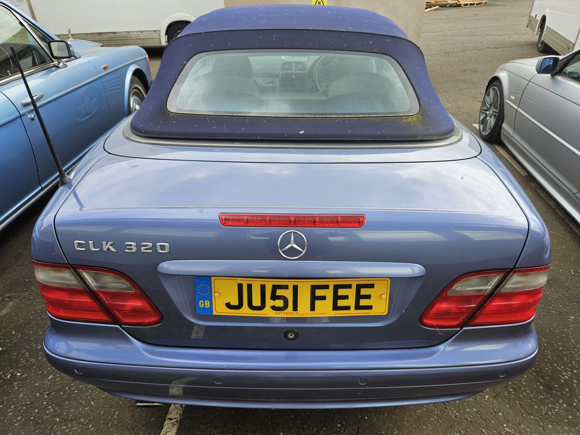 2001 MERCEDES CLK 320 ELEGANCE AUTO BLUE CONVERTIBLE *NO VAT* - Image 6 of 15