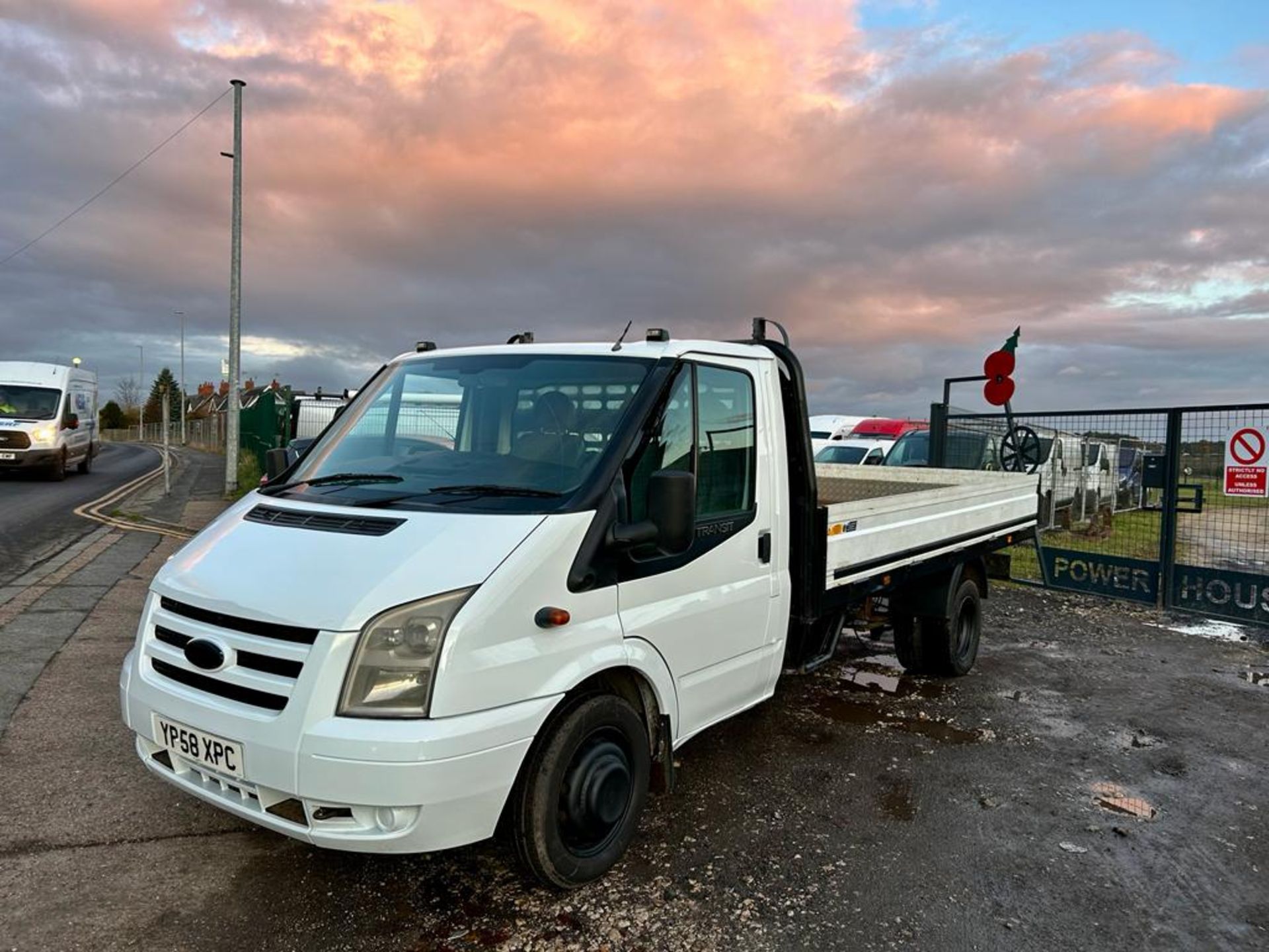 2008 FORD TRANSIT 115 T350L RWD WHITE CHASSIS CAB *NO VAT*