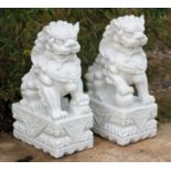 Stunning Dinova Foo Dogs (pair) L Statues WH *PLUS VAT*
