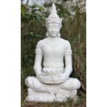 Lovely Dinova Sitting Champa M Statue WH *PLUS VAT*