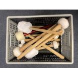 Collection assorted Sticks - bass drum beaters