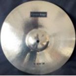 pair 14" hi hat cymbals, hand hammered brass/zinc alloy. Medium heavy, with a bright, crisp sound