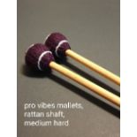 4 pairs professional vibraphone mallets, rattan shaft, medium hard head