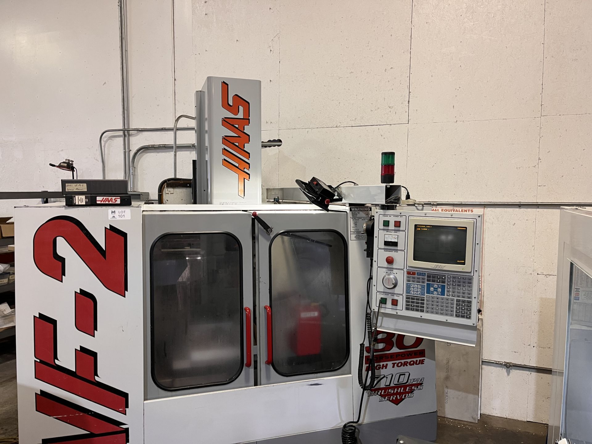 Haas VF-2 CNC Vertical Machining Center, New 1998, 10,000 RPM, 4th Axis Ready, Chip Auger, P-Cool - Image 3 of 15