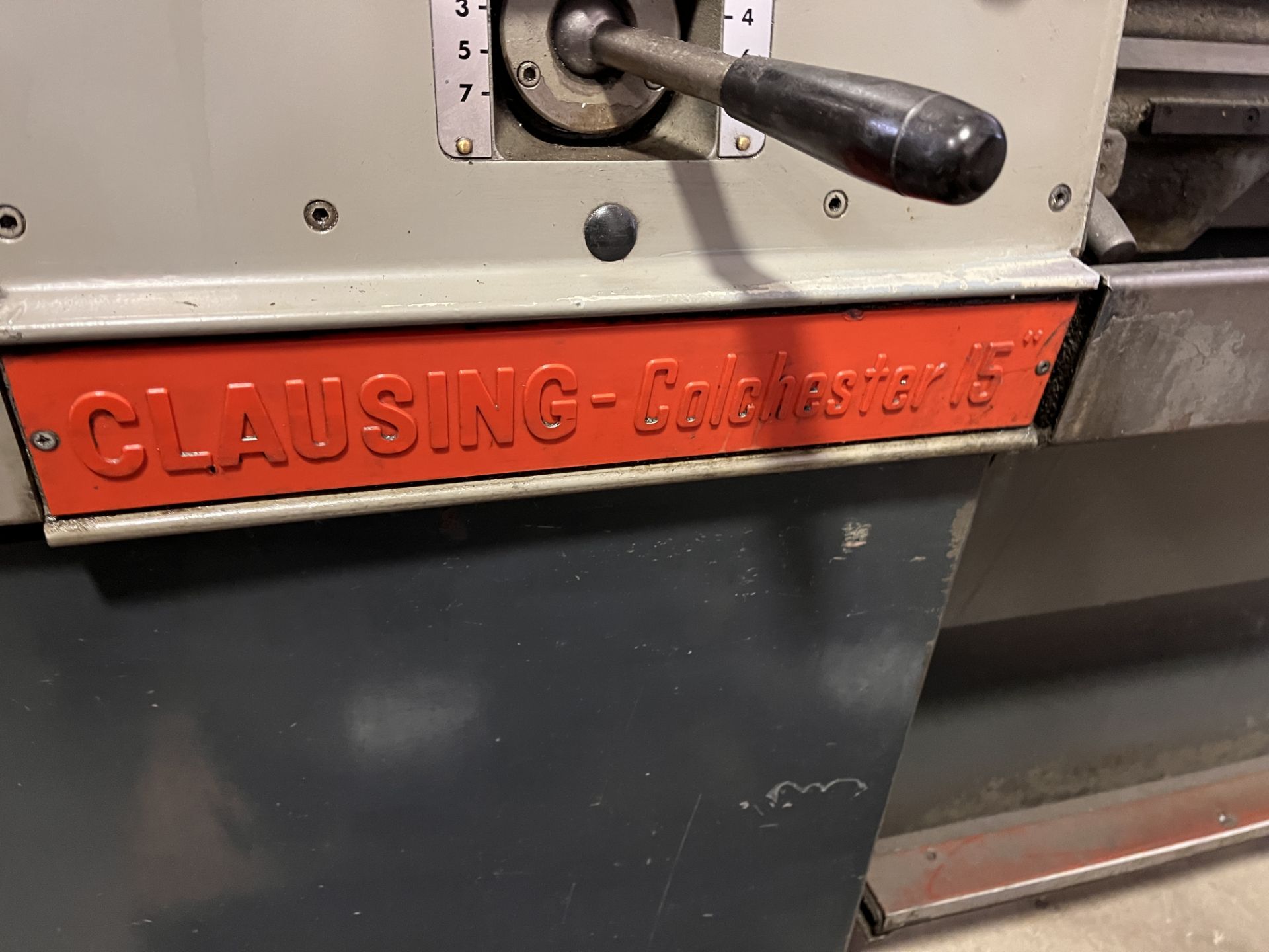 Clausing Colchester 15 Engine Lathe, 15" x 50", Tailstock, Quick Change Tool Post - Image 3 of 11