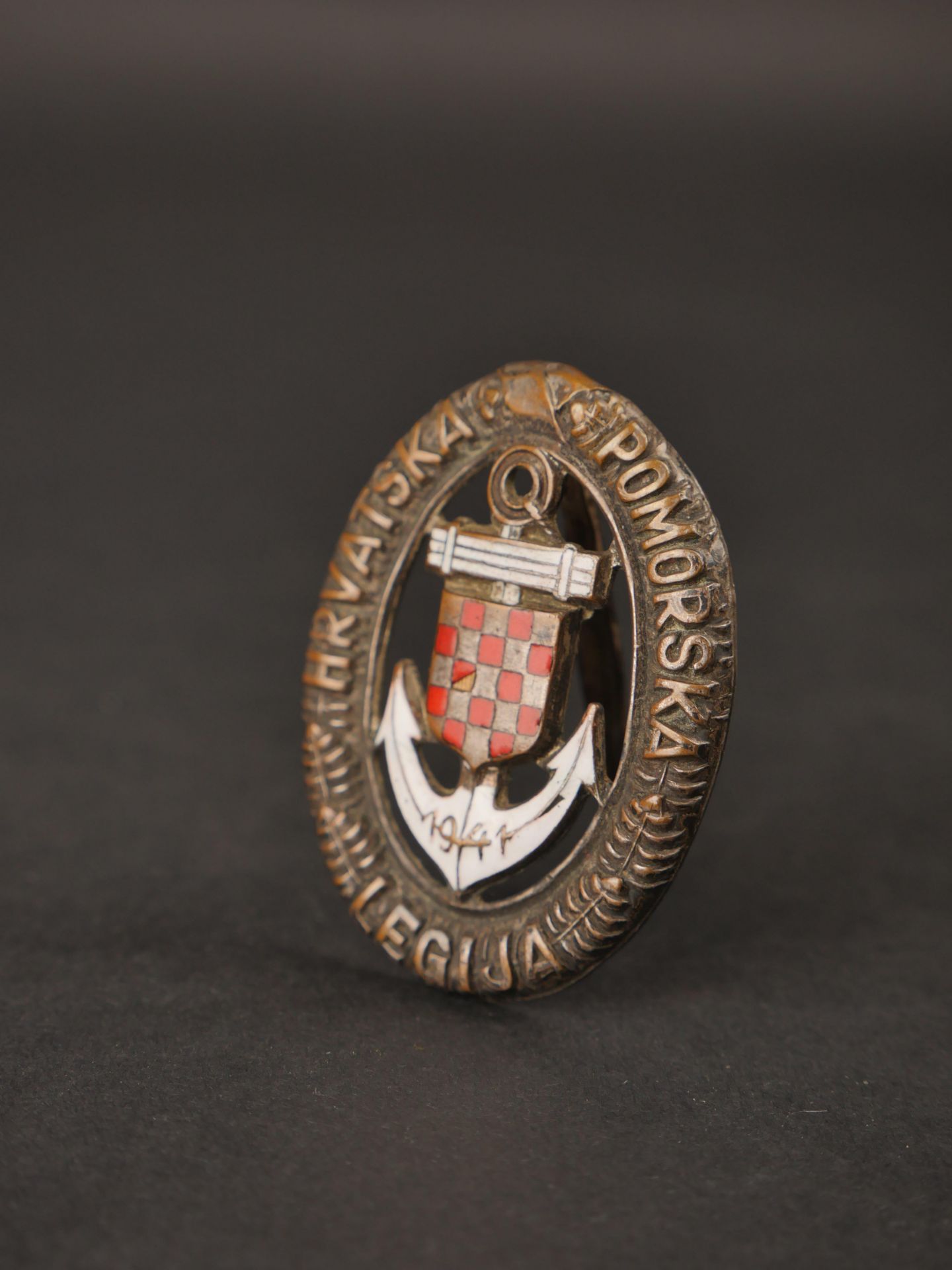 Badge de la legion navale croate.Badge of the Croatian Naval Legion.
