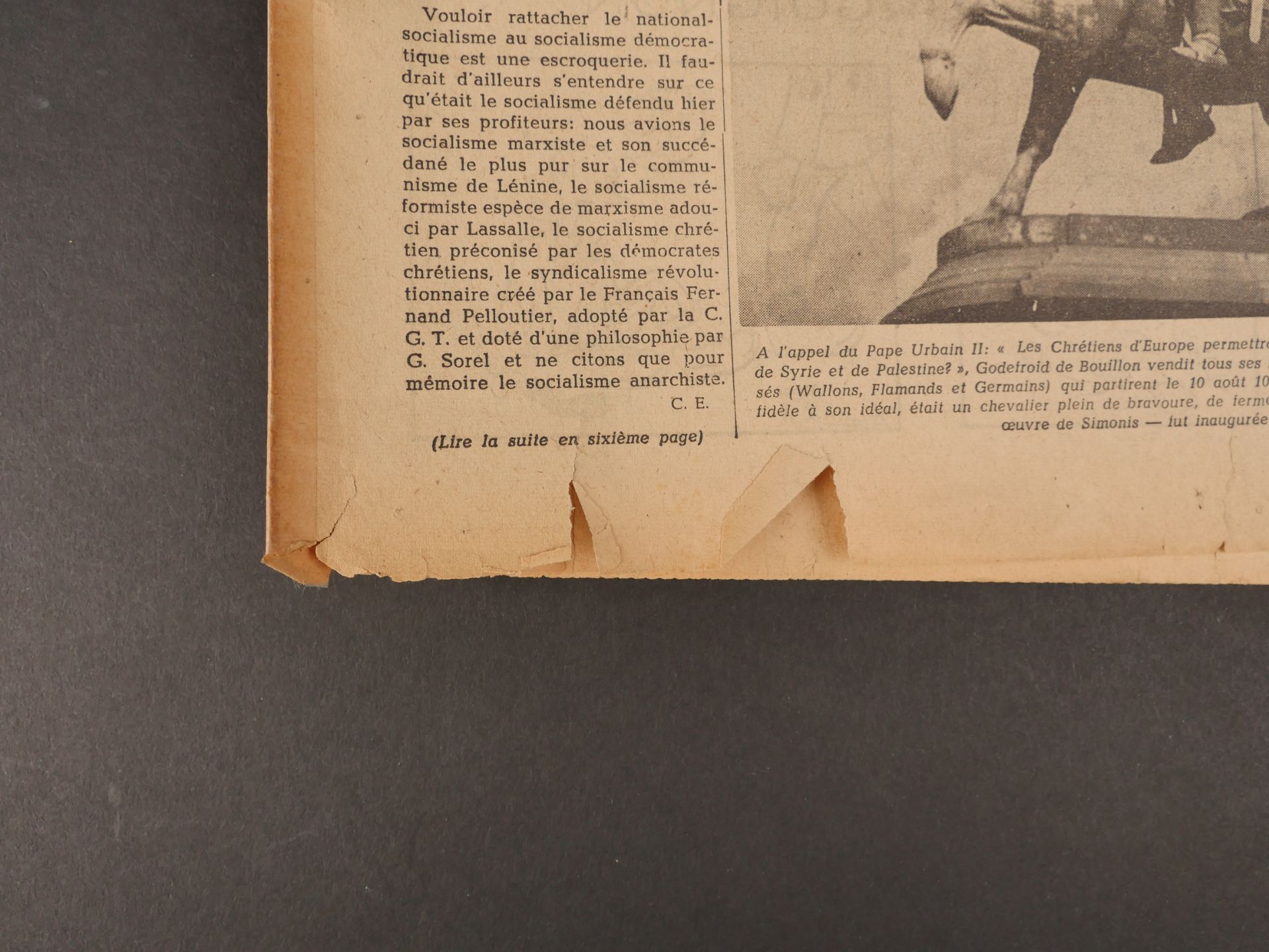 Journal le Combattant Europeen. Newspapers The European Fighter. - Image 3 of 5