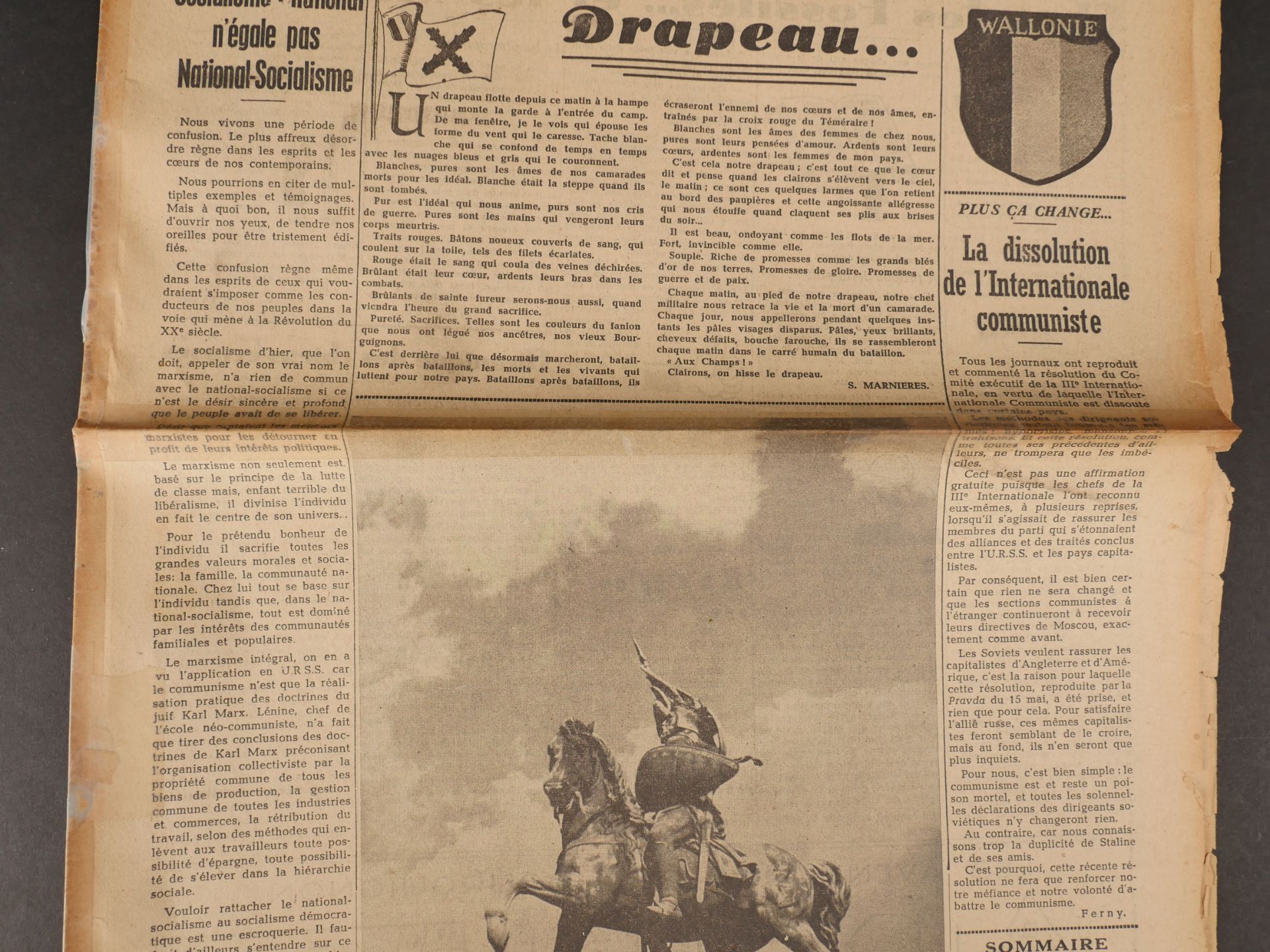 Journal le Combattant Europeen. Newspapers The European Fighter. - Image 2 of 5