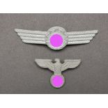 Insigne du personnel civil de la Luftwaffe. Badge of the civilian personnel of the Luftwaffe.