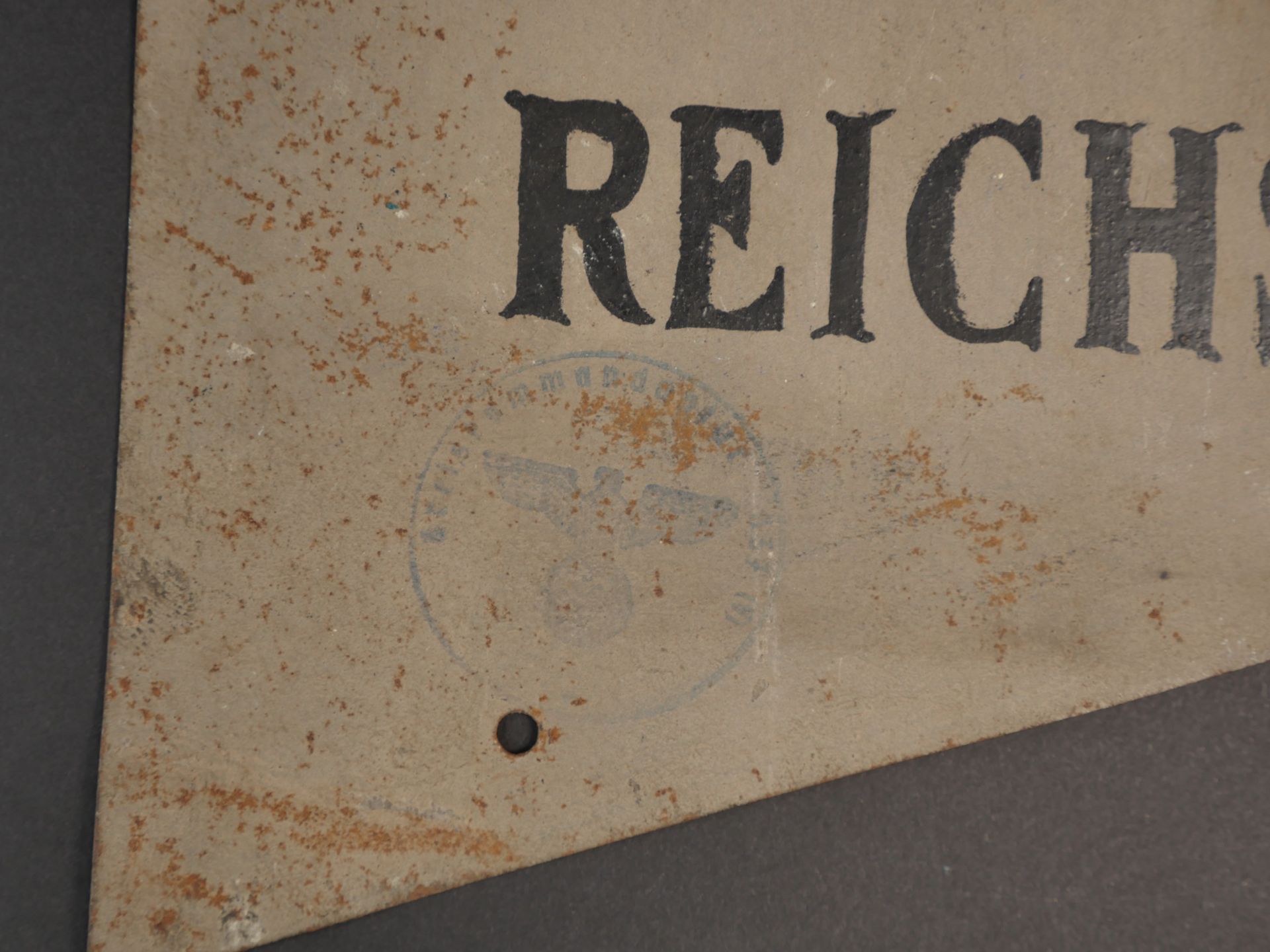 Plaque Reichsbahn. Reichsbahn plate.  - Image 5 of 5