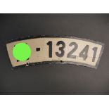 Plaque immatriculation SS. SS Licence plate. 