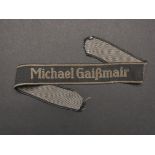 Bande de bras Michael Gaissmair. Michael Gaissmair cuff tittle.