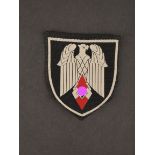 Insigne porte drapeau HJ. HJ flag holder badge. 