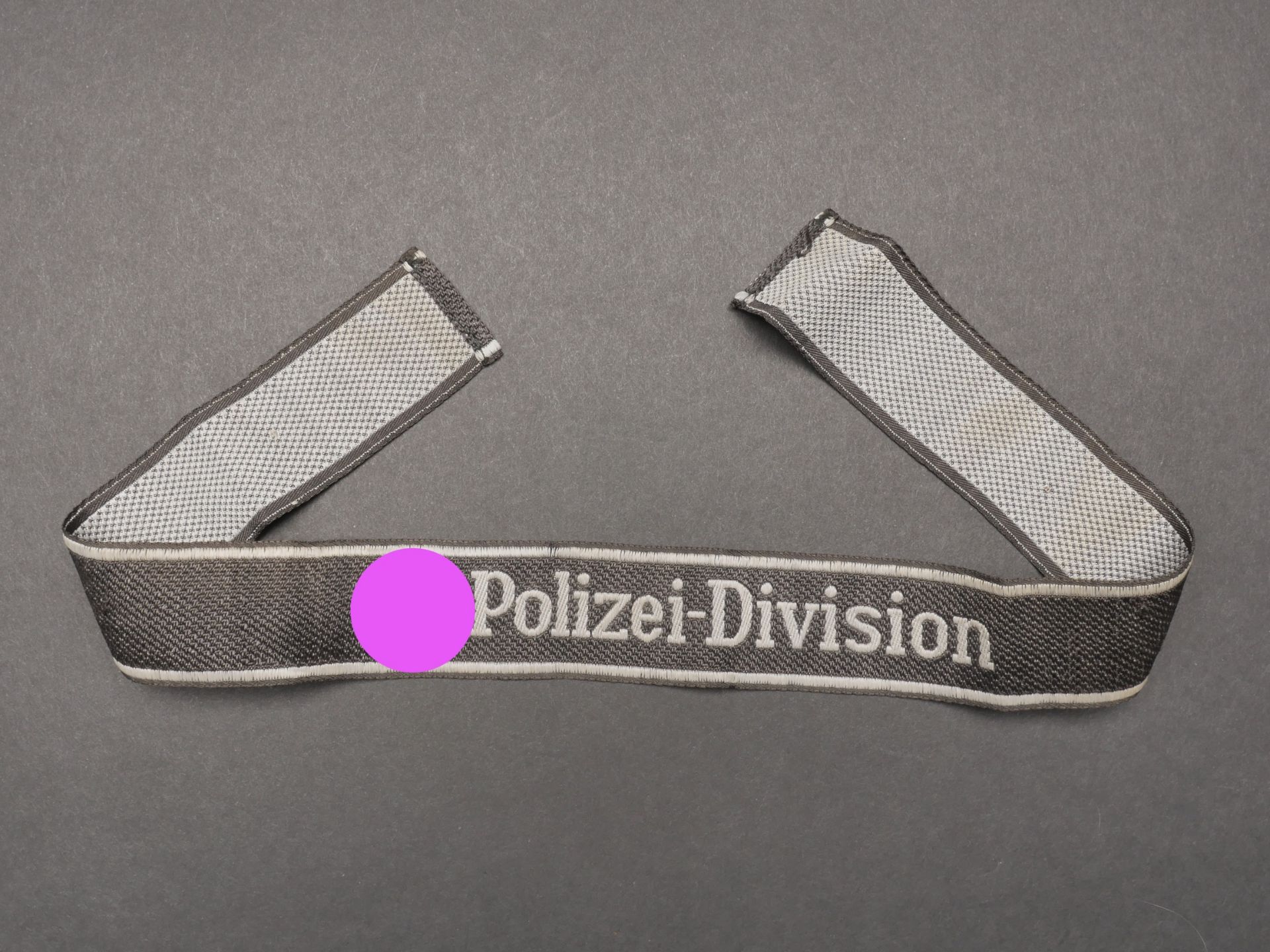 Bande de bras SS Polizei Division. SS Polizei cuff tittle.