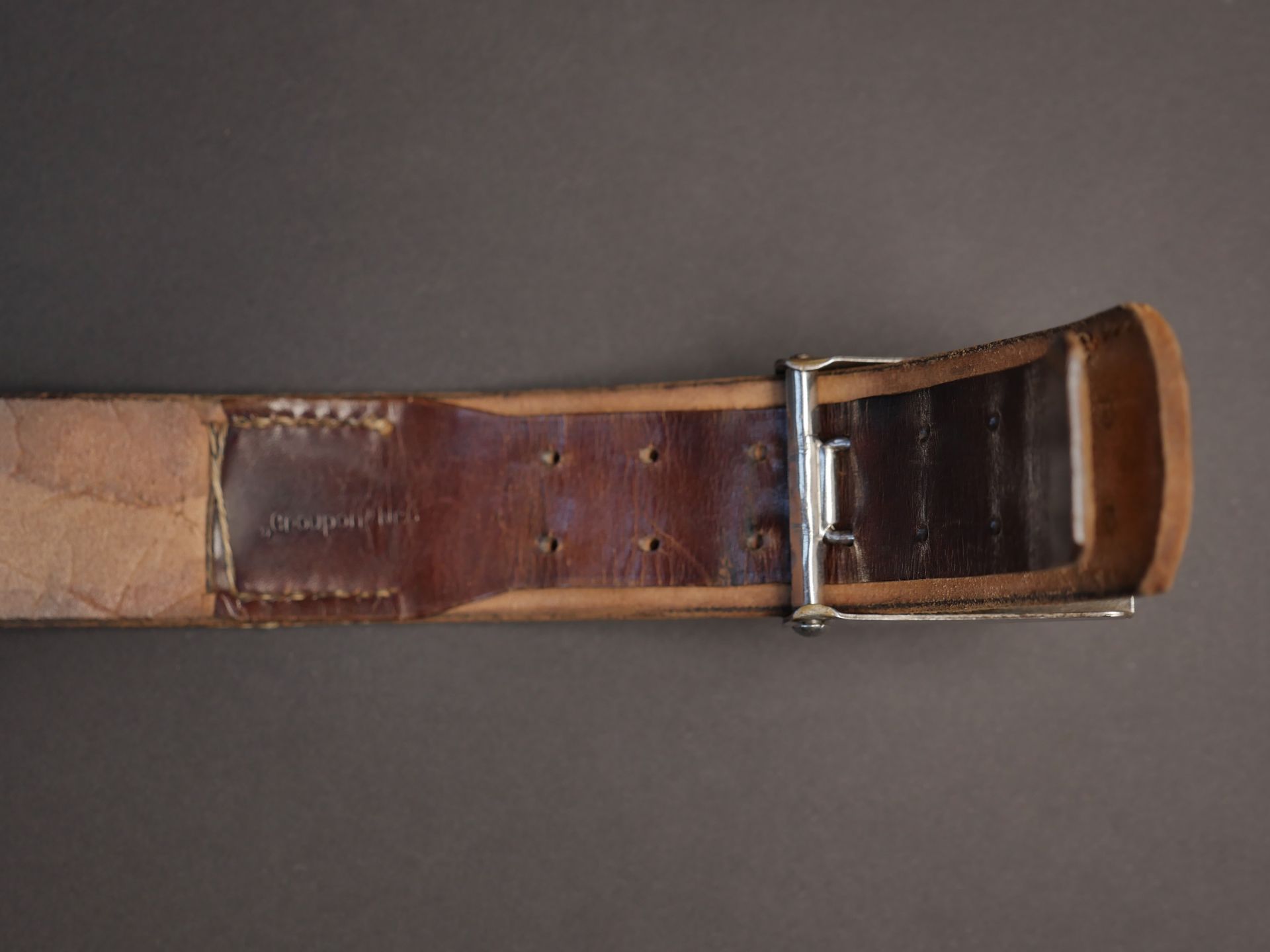 Ceinturon HJ. Hitlerjugend belt.  - Image 4 of 5