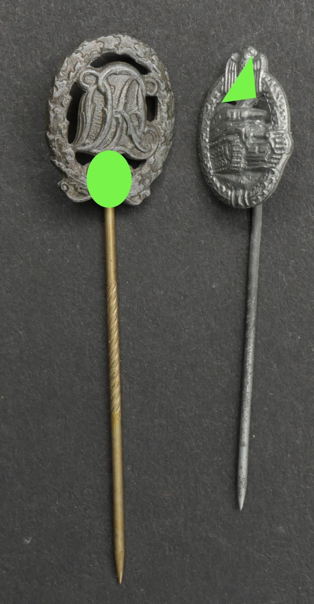 Epingles  a cravate allemande. German tie pins. - Image 4 of 5