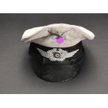 Casquette des transmissions Luftwaffe. Luftwaffe transmission cap.