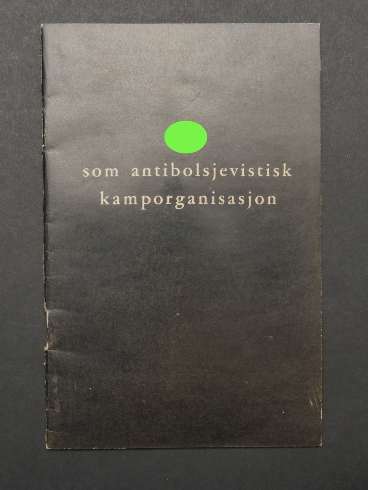 Rare brochure SS norvegienne. Rare Norwegian SS booklet.