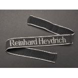 Bande de bras Reinhard Heydrich. Reinhard Heydrich armband.