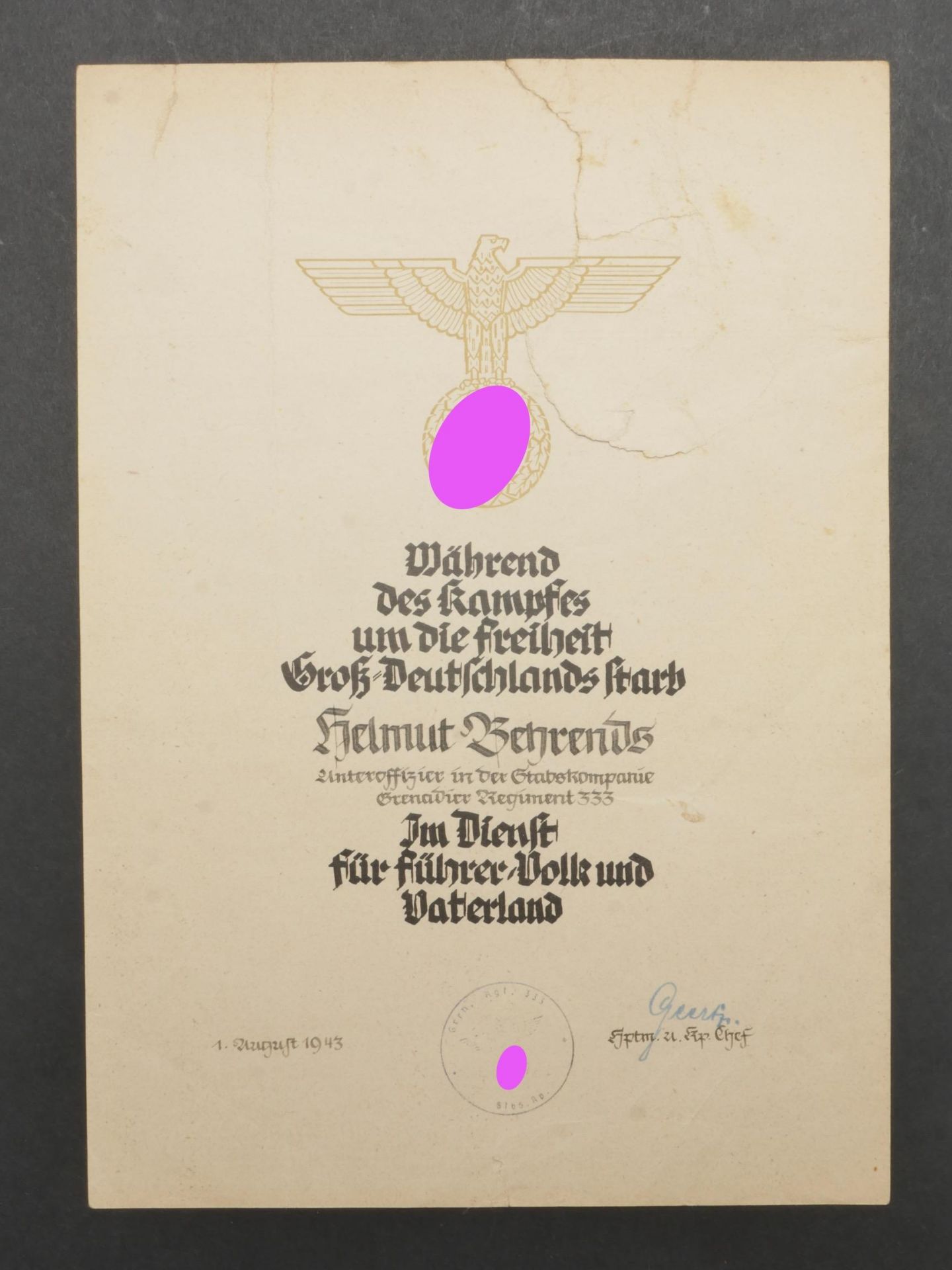 Diplomes allemand. German diploma.  - Image 2 of 5