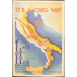 Affiche it s lont way to Rome.