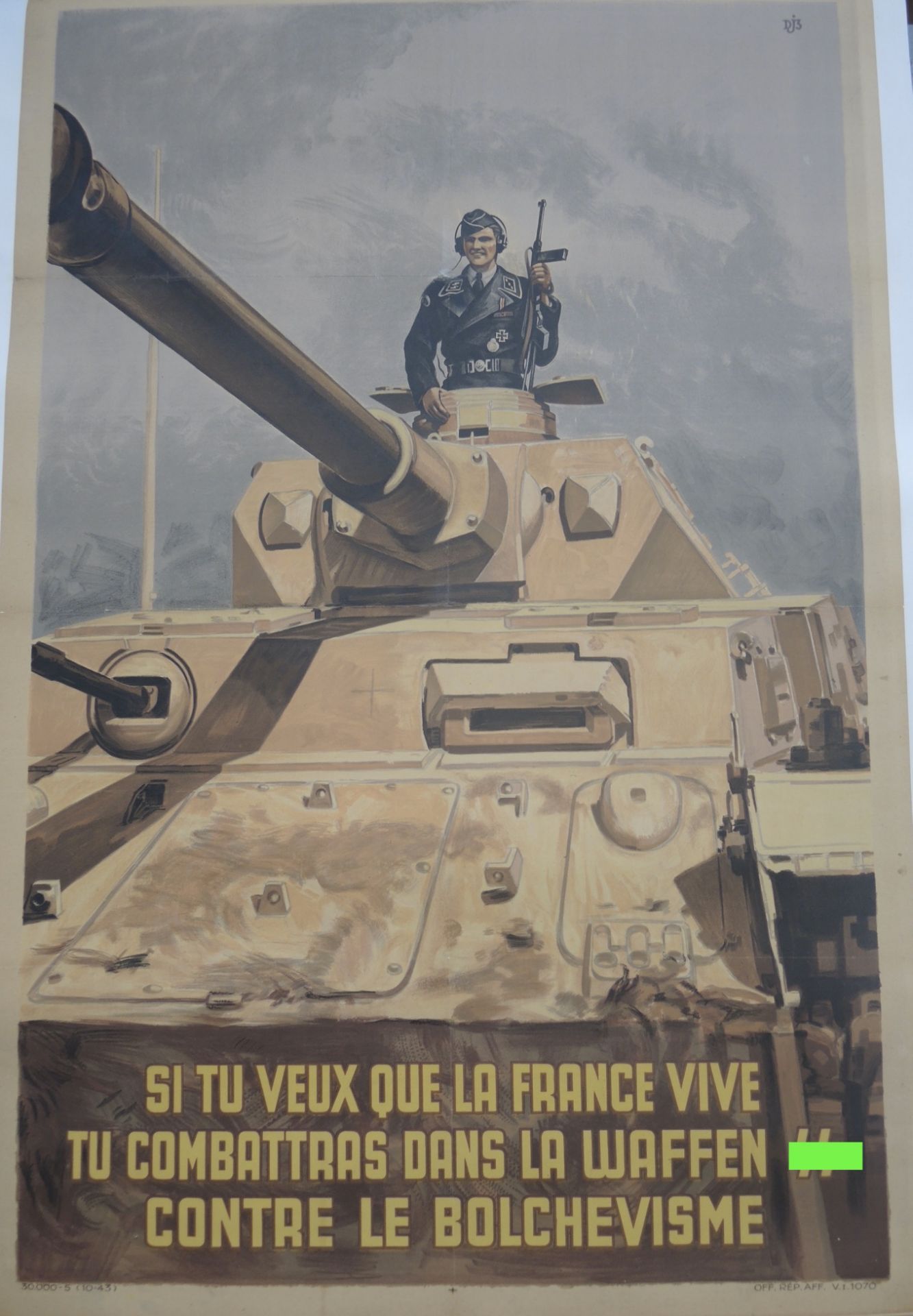 Affiche SS Francaise. French SS poster.