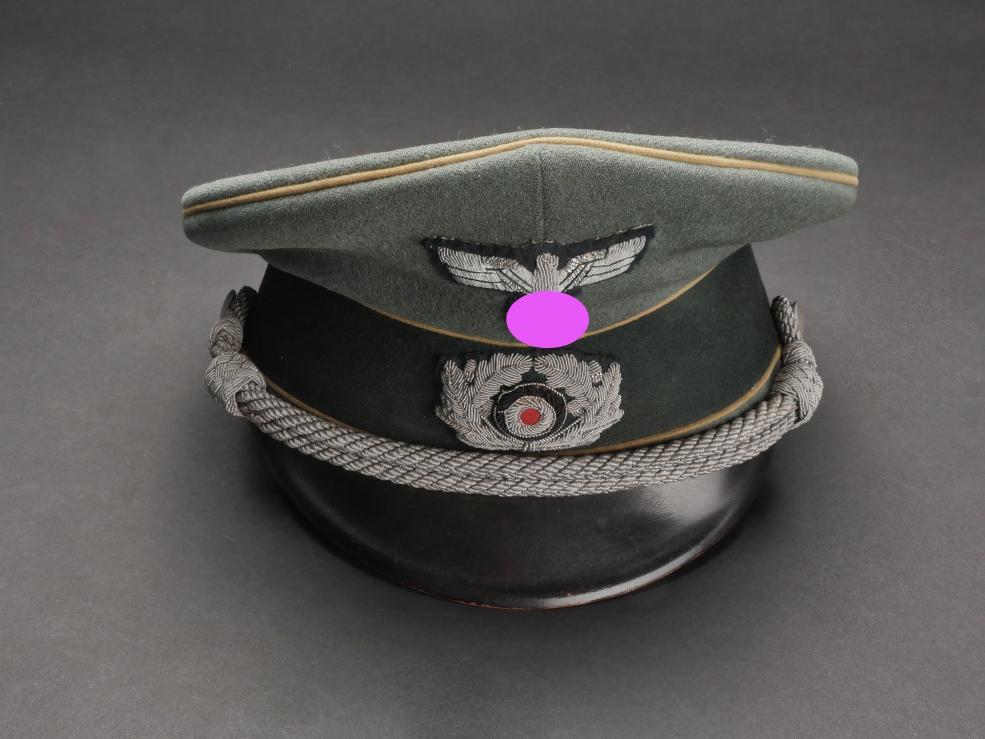 Casquette d officier transmission. German officer cap. 