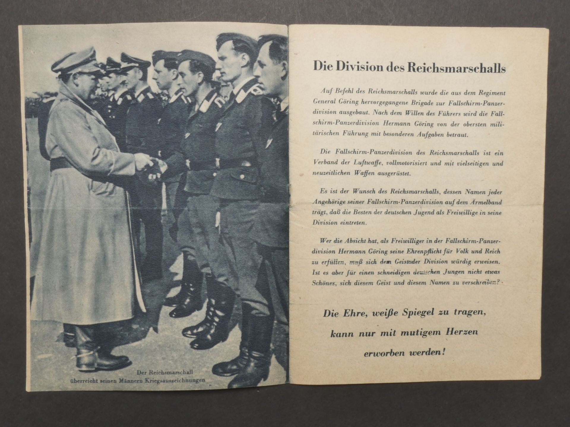 Livrets d engagements des parachutistes allemand. Booklets of engagements of the German parachutists - Bild 4 aus 5