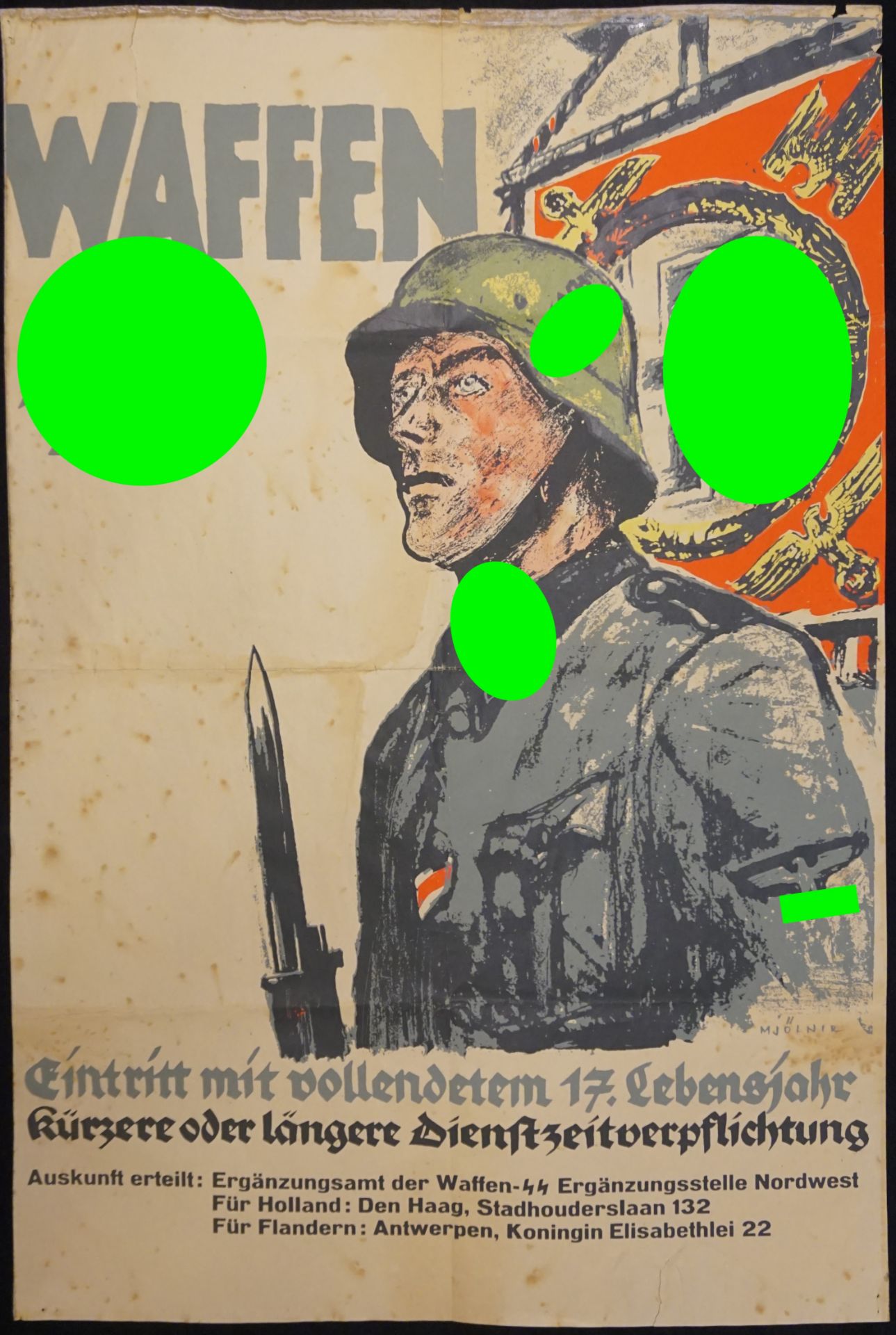 Affiches de la Waffen SS. Waffen SS poster. 