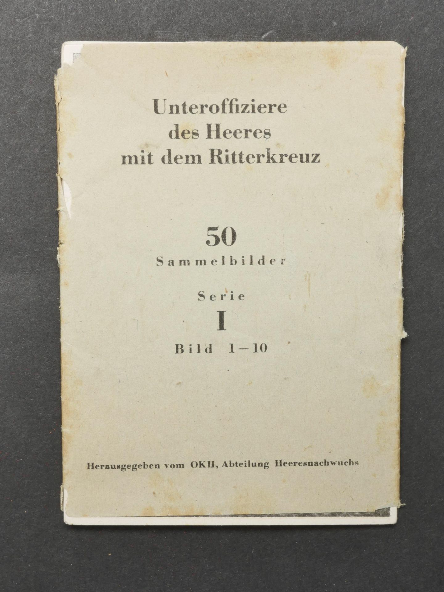 Livret Unteroffiziere des Heeres. Booklet Unteroffiziere des Heeres.  - Image 2 of 5