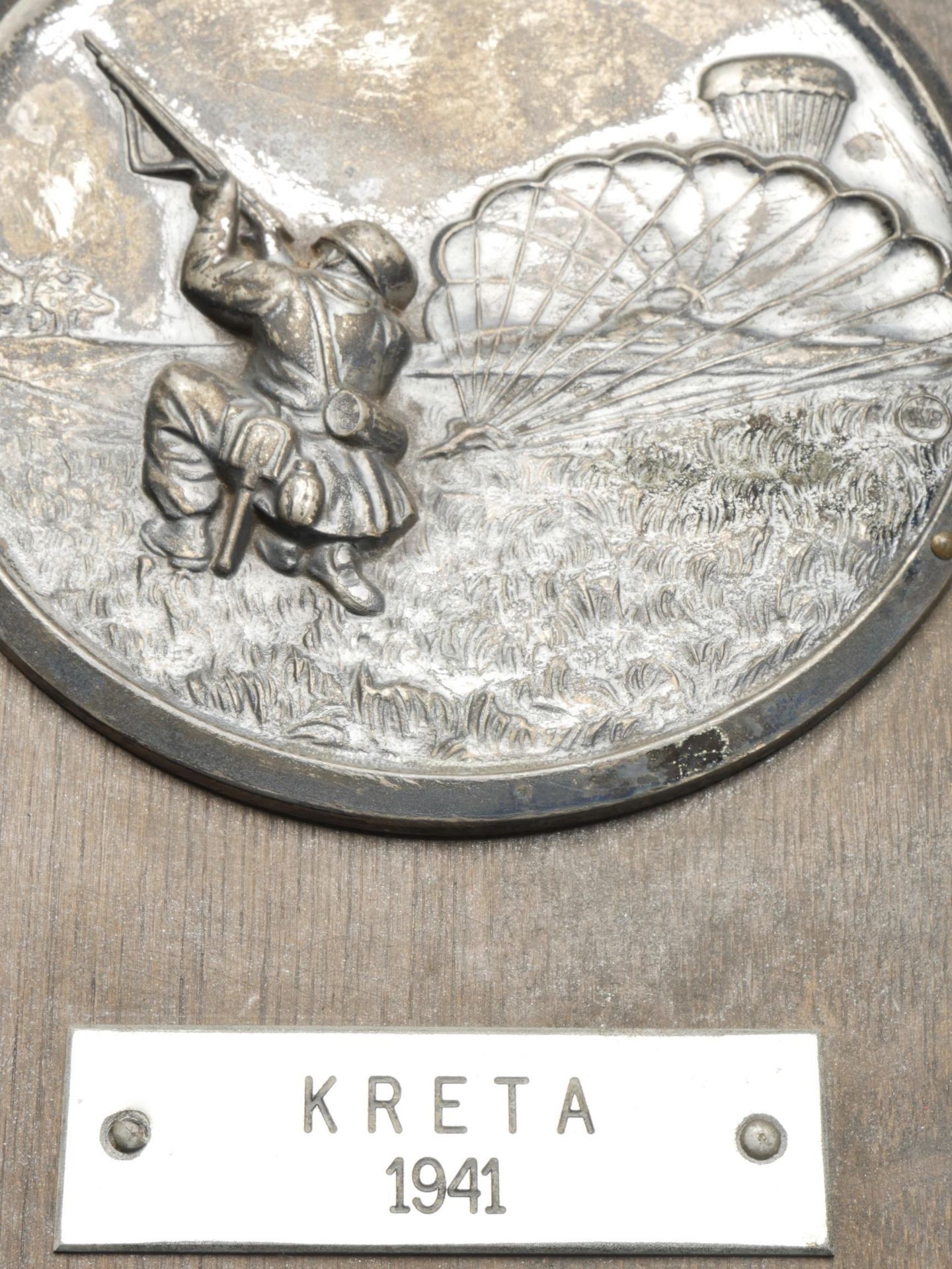 Plaquette Kreta 1941. Kreta 1941 plate. - Bild 4 aus 5